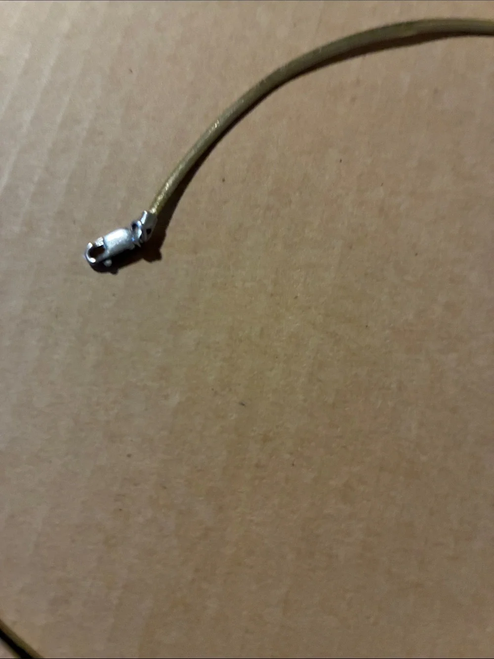 Omega 10 K  Two Tone. Yellow & White Gold  Necklace